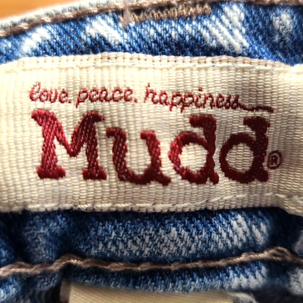 MUDD DENIM 9x2 FADED DISTRESSED DISTROYED DENIM CUTOFF GIRLS VINTAGE SHORTS - Picture 8 of 8
